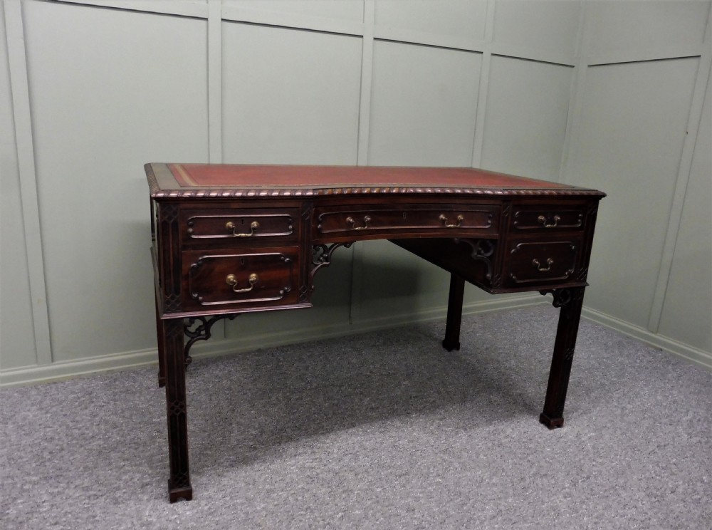 MAHOGANY CHIPPENDALE REVIVAL DESK