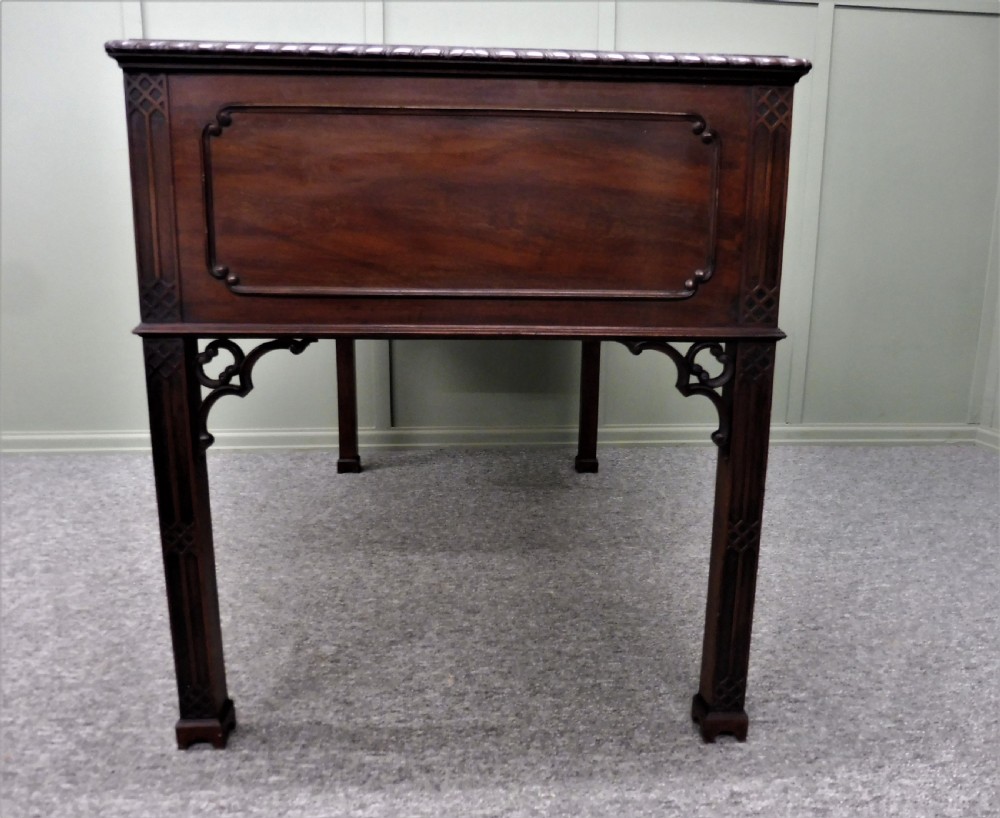 MAHOGANY CHIPPENDALE REVIVAL DESK View VI