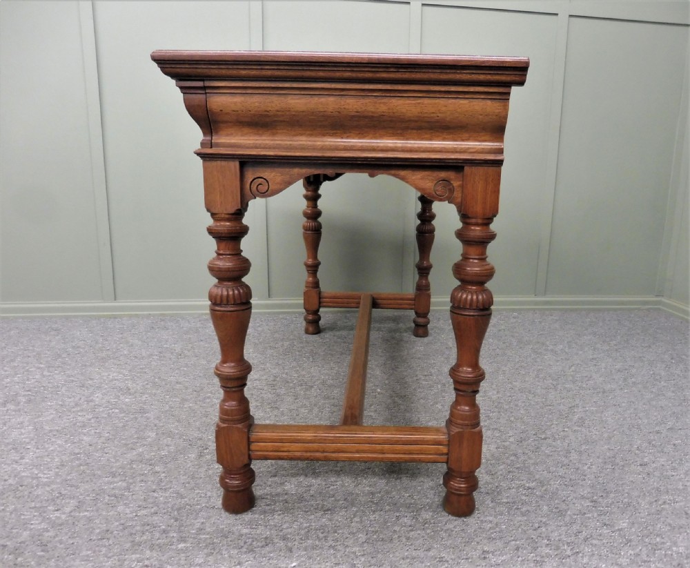 OAK HALL OR SIDE TABLE BY GILLOW AND CO View XII