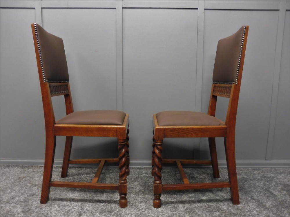 SET OF 8 OAK DINING CHAIRS View VIII