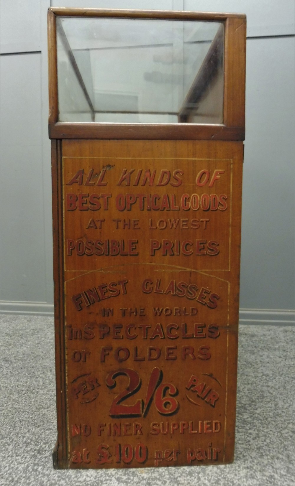VERY RARE  VICTORIAN SPECTACLE DISPLAY COUNTER View II
