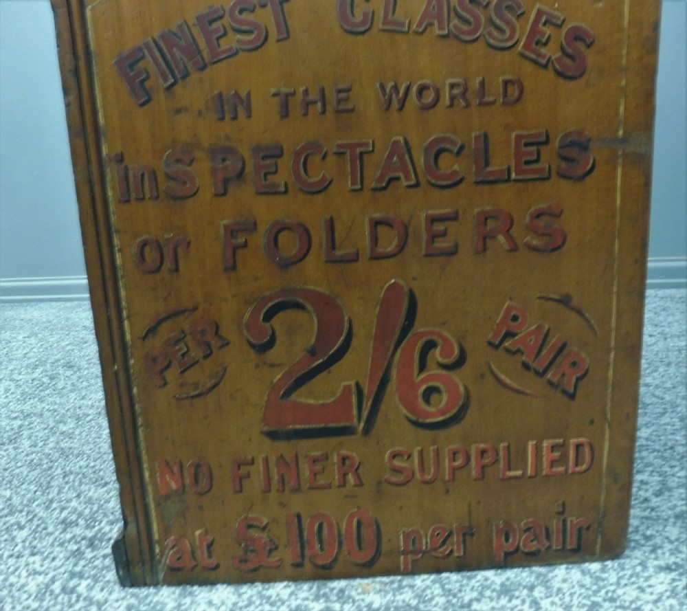 VERY RARE  VICTORIAN SPECTACLE DISPLAY COUNTER View IV