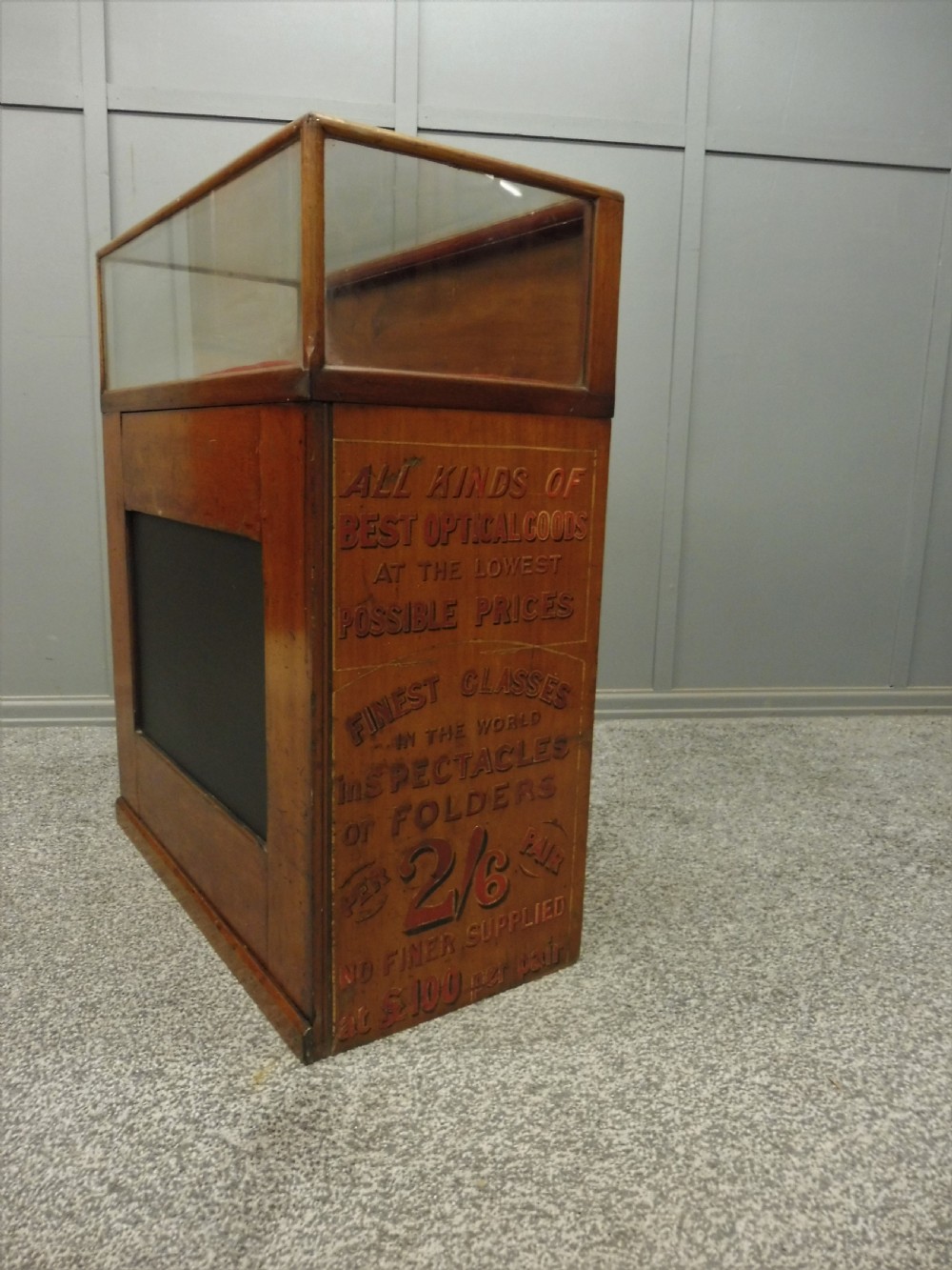 VERY RARE  VICTORIAN SPECTACLE DISPLAY COUNTER View XV