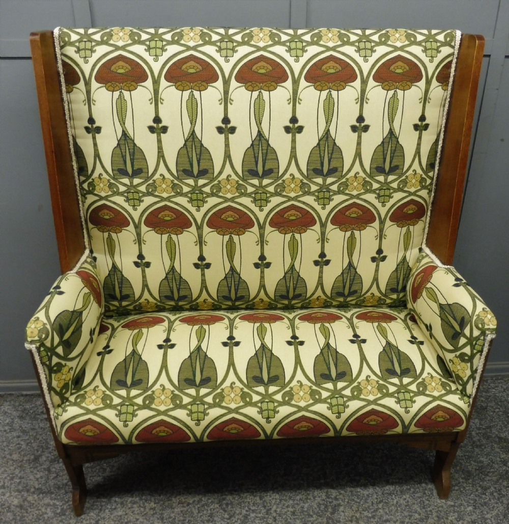 RARE SCOTTISH ARTS AND CRAFTS BENCH View II