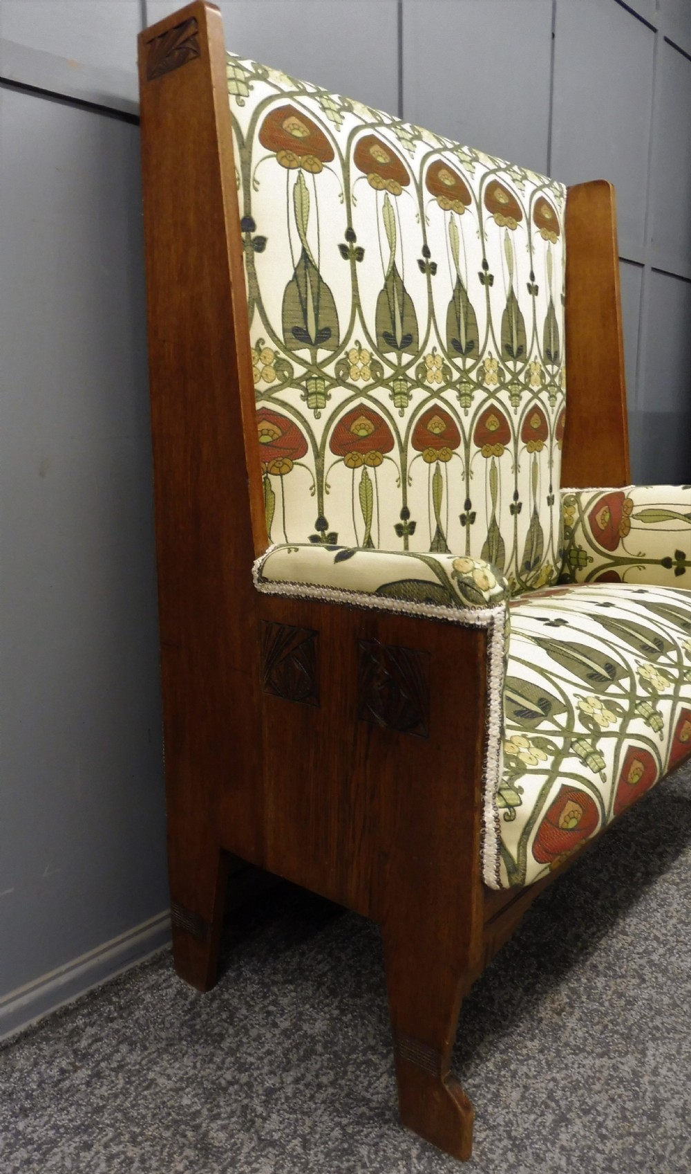 RARE SCOTTISH ARTS AND CRAFTS BENCH View IV