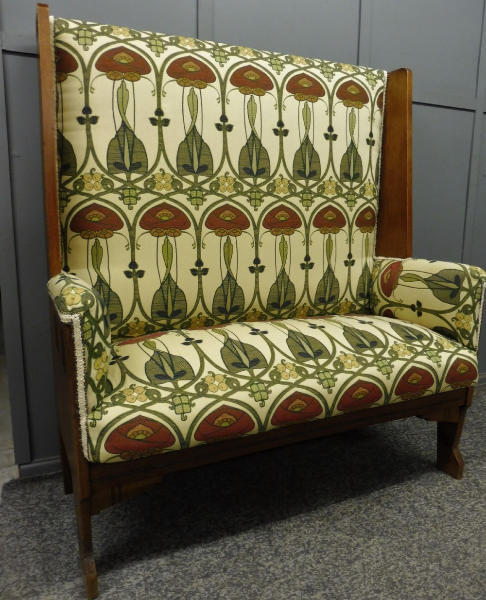 RARE SCOTTISH ARTS AND CRAFTS BENCH View V
