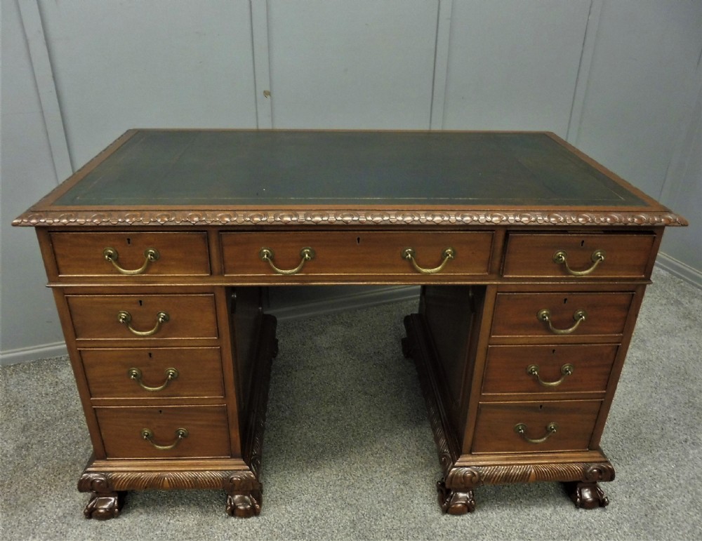ANTIQUE MAHOGANY DESK View II