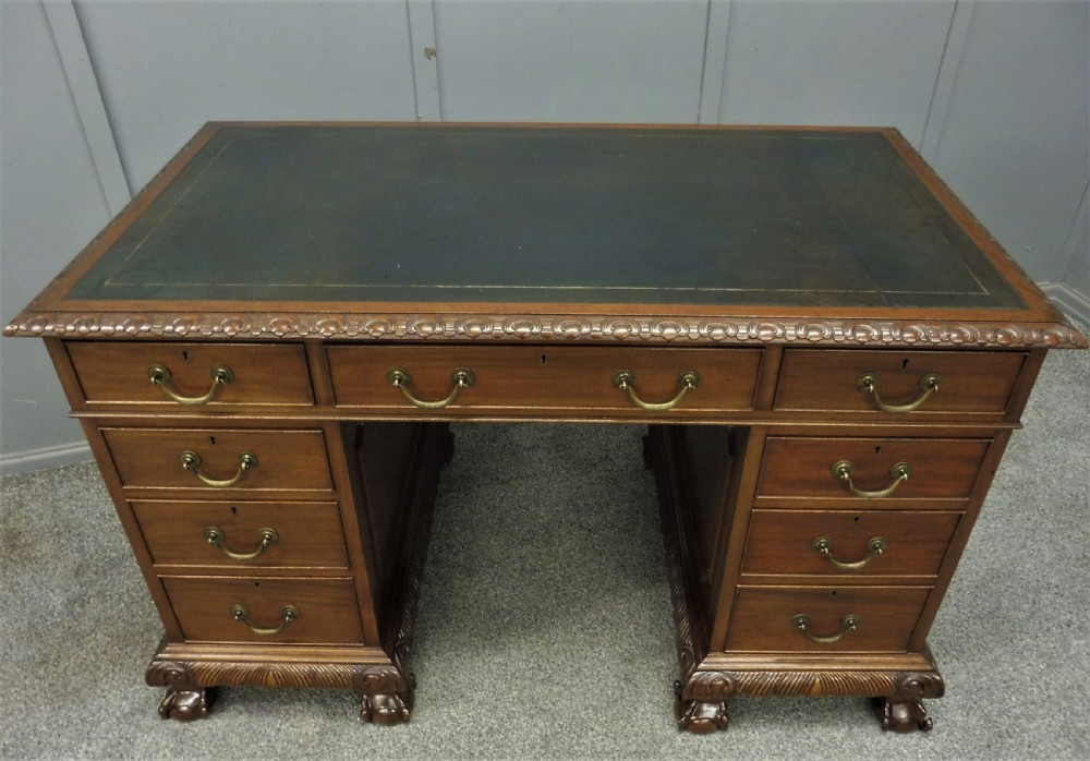 ANTIQUE MAHOGANY DESK View IV