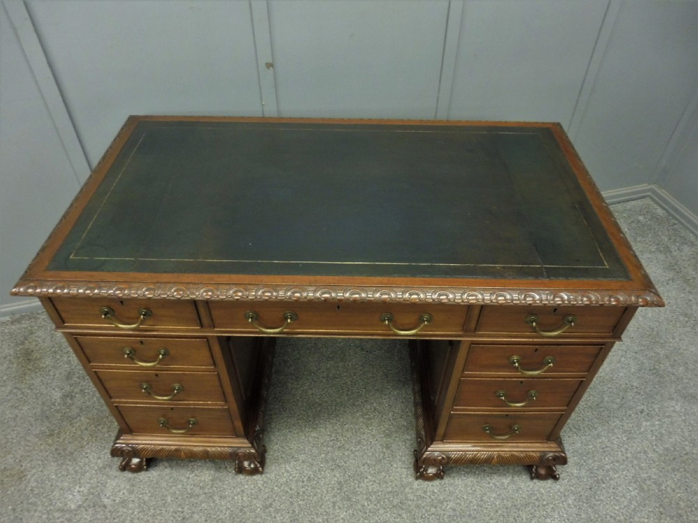 ANTIQUE MAHOGANY DESK View V