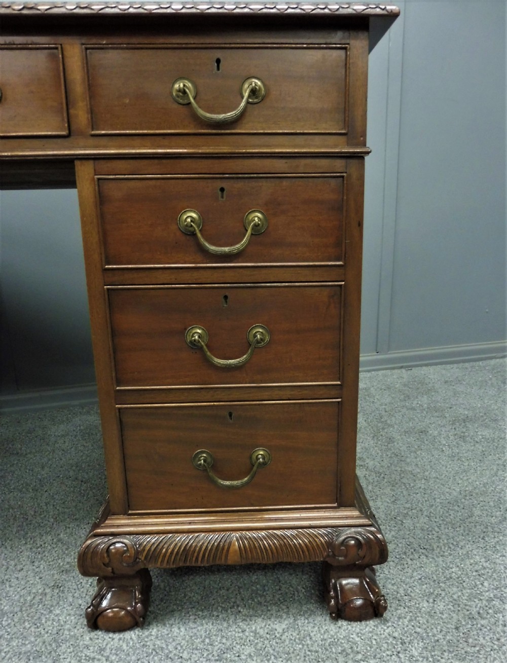 ANTIQUE MAHOGANY DESK View VII
