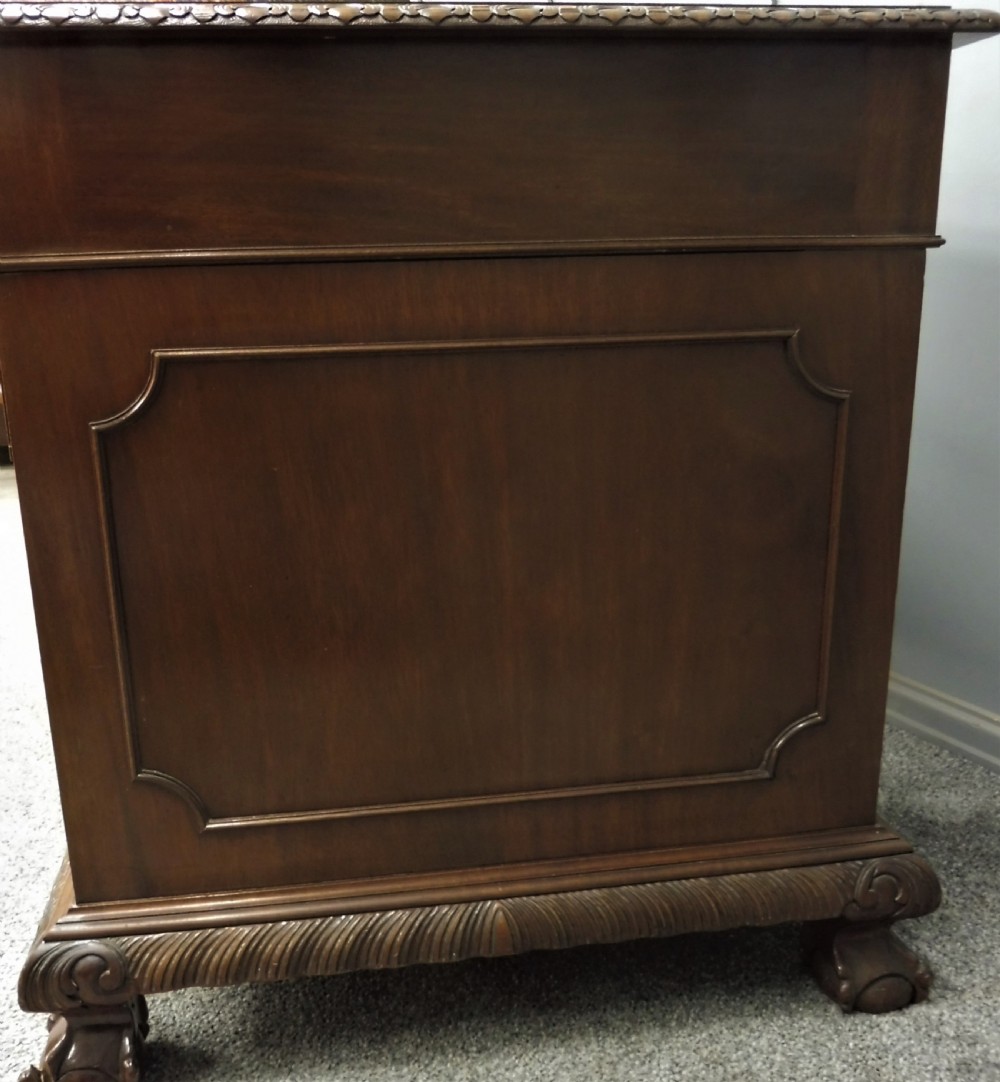 ANTIQUE MAHOGANY DESK View X