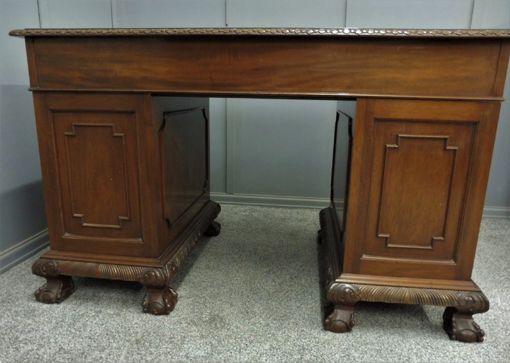 ANTIQUE MAHOGANY DESK View XII