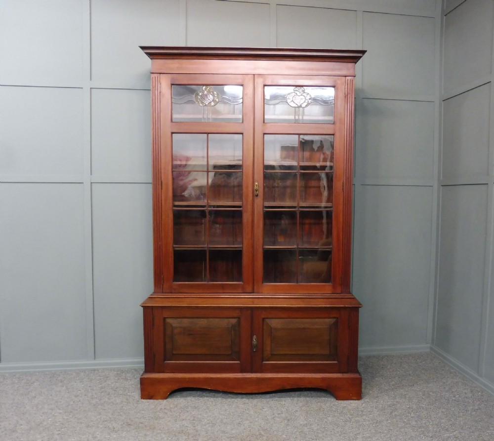 EDWARDIAN MAHOGANY BOOKCASE  View II