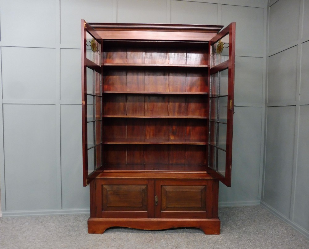 EDWARDIAN MAHOGANY BOOKCASE  View III