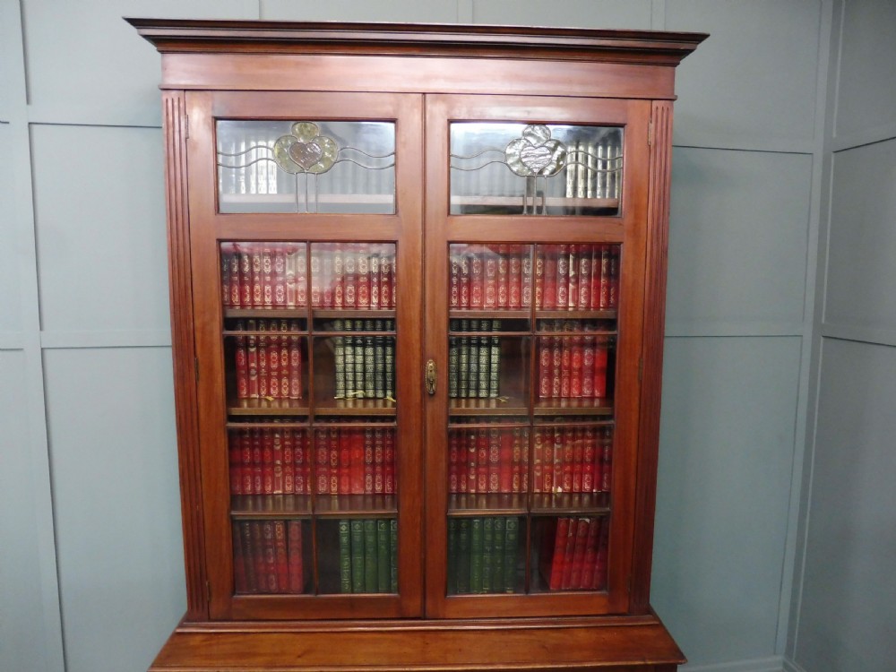 EDWARDIAN MAHOGANY BOOKCASE  View V