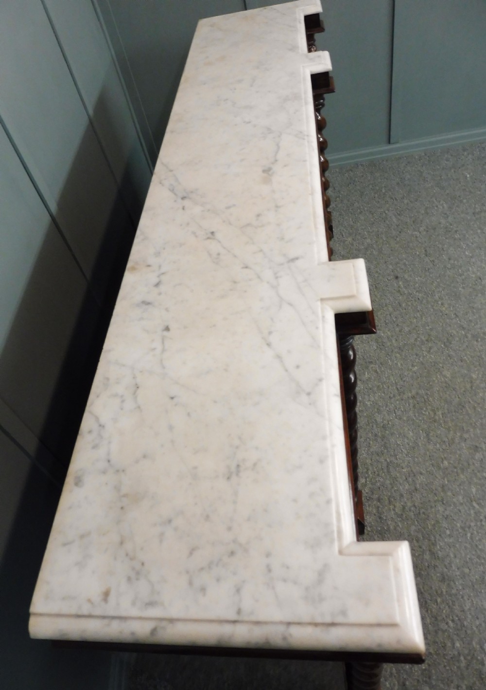 MID 19TH CENTURY ROSEWOOD AND MARBLE BOOKCASE View VIII