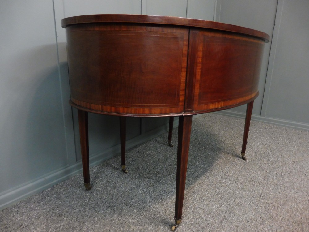 EDWARDIAN INLAID KIDNEY SHAPED DESK View VI