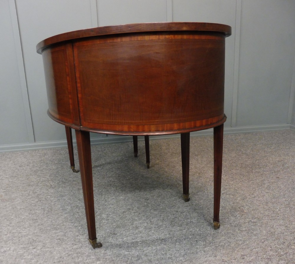 EDWARDIAN INLAID KIDNEY SHAPED DESK View VII