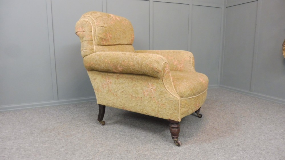 LATE VICTORIAN EASY ARMCHAIR