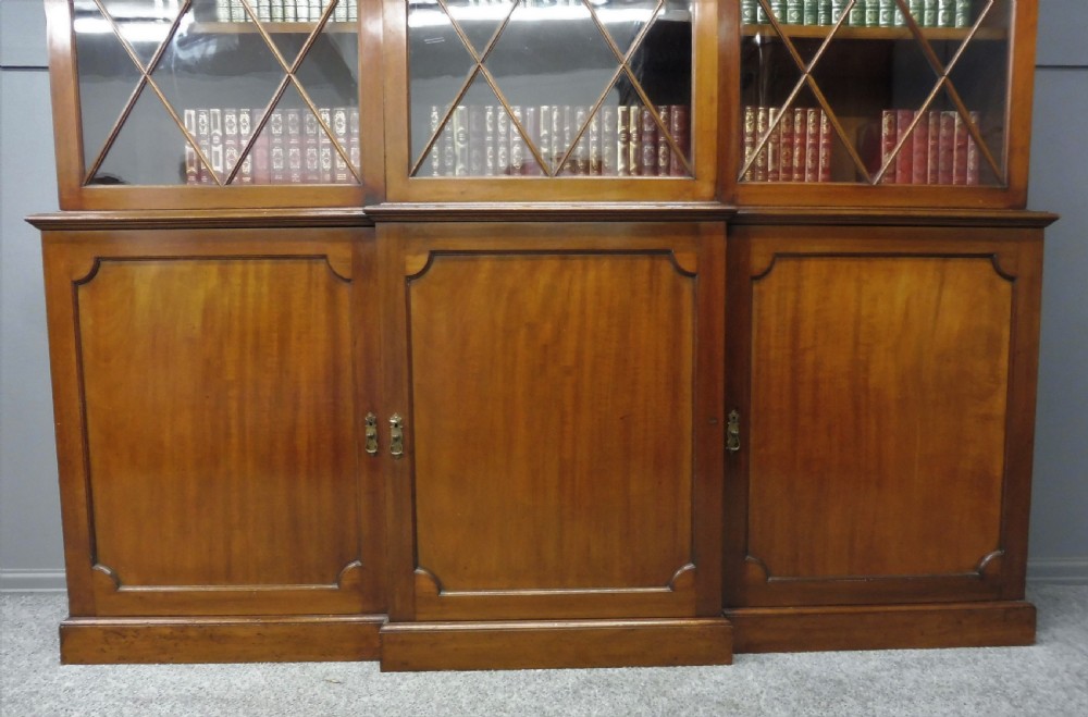 EDWARDIAN MAHOGANY LIBRARY BOOKCASE View VI