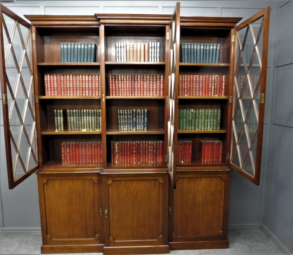 EDWARDIAN MAHOGANY LIBRARY BOOKCASE View VII