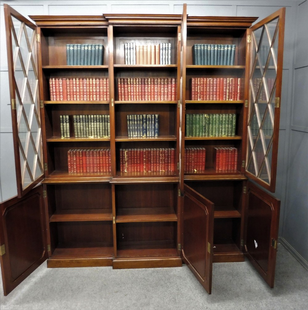 EDWARDIAN MAHOGANY LIBRARY BOOKCASE View IX
