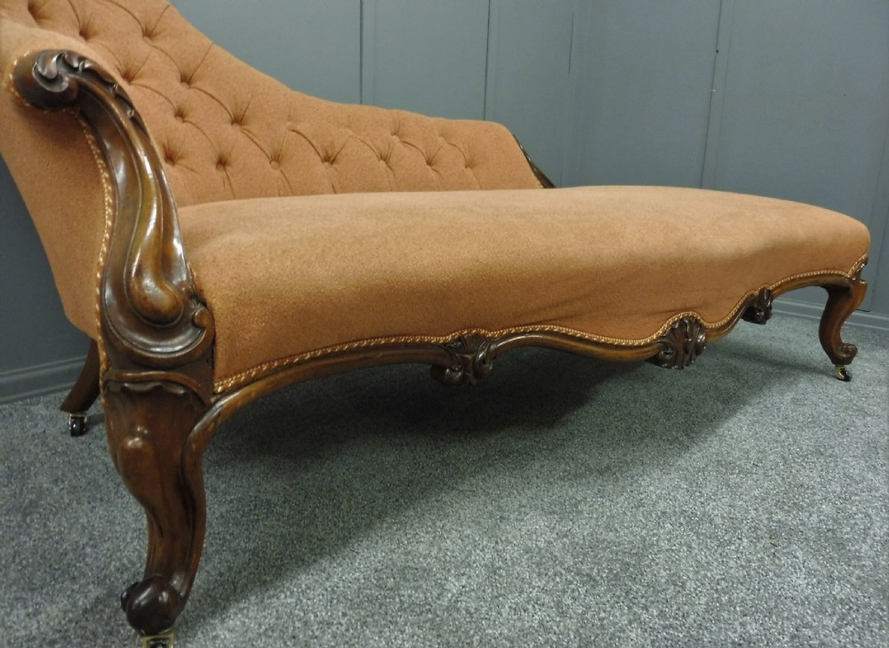 19TH CENTURY ROSEWOOD CHAISE LONGUE View VI