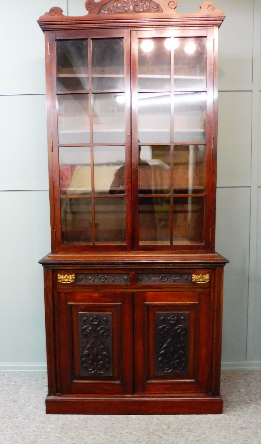 PAIR OF VICTORIAN WALNUT BOOKCASE View IV