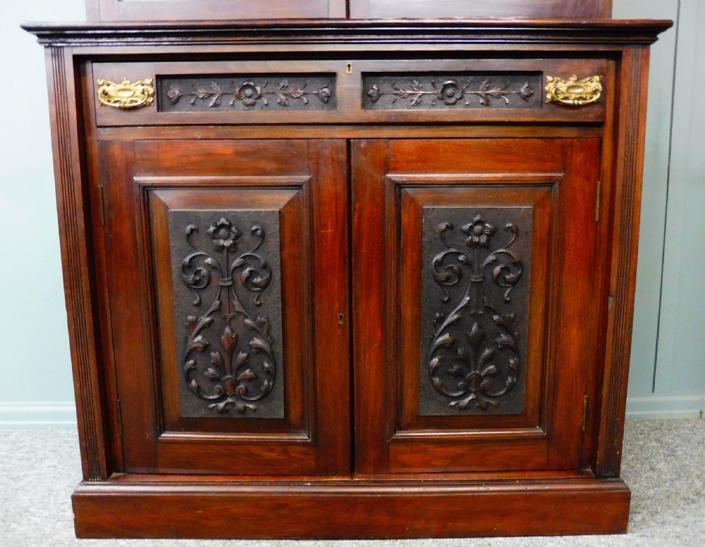 PAIR OF VICTORIAN WALNUT BOOKCASE View VII
