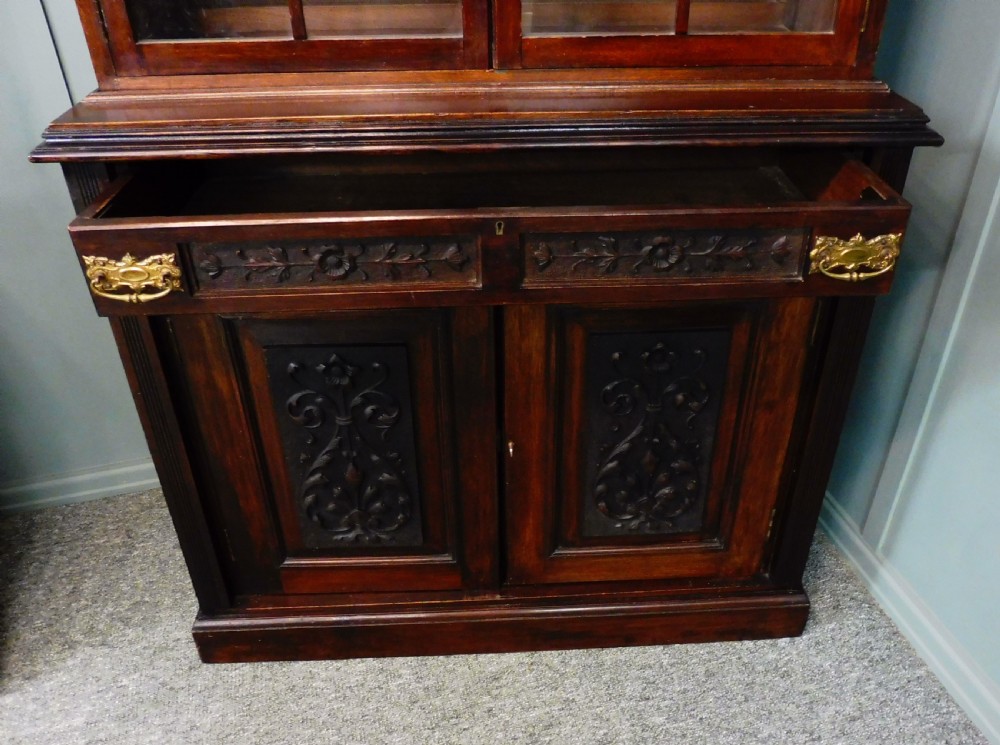 PAIR OF VICTORIAN WALNUT BOOKCASE View IX