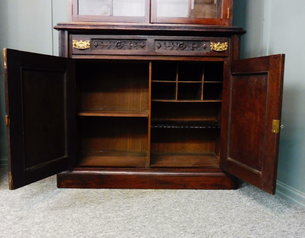 PAIR OF VICTORIAN WALNUT BOOKCASE View XII