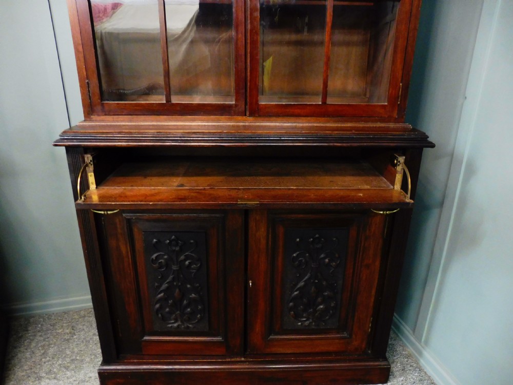 PAIR OF VICTORIAN WALNUT BOOKCASE View XIV