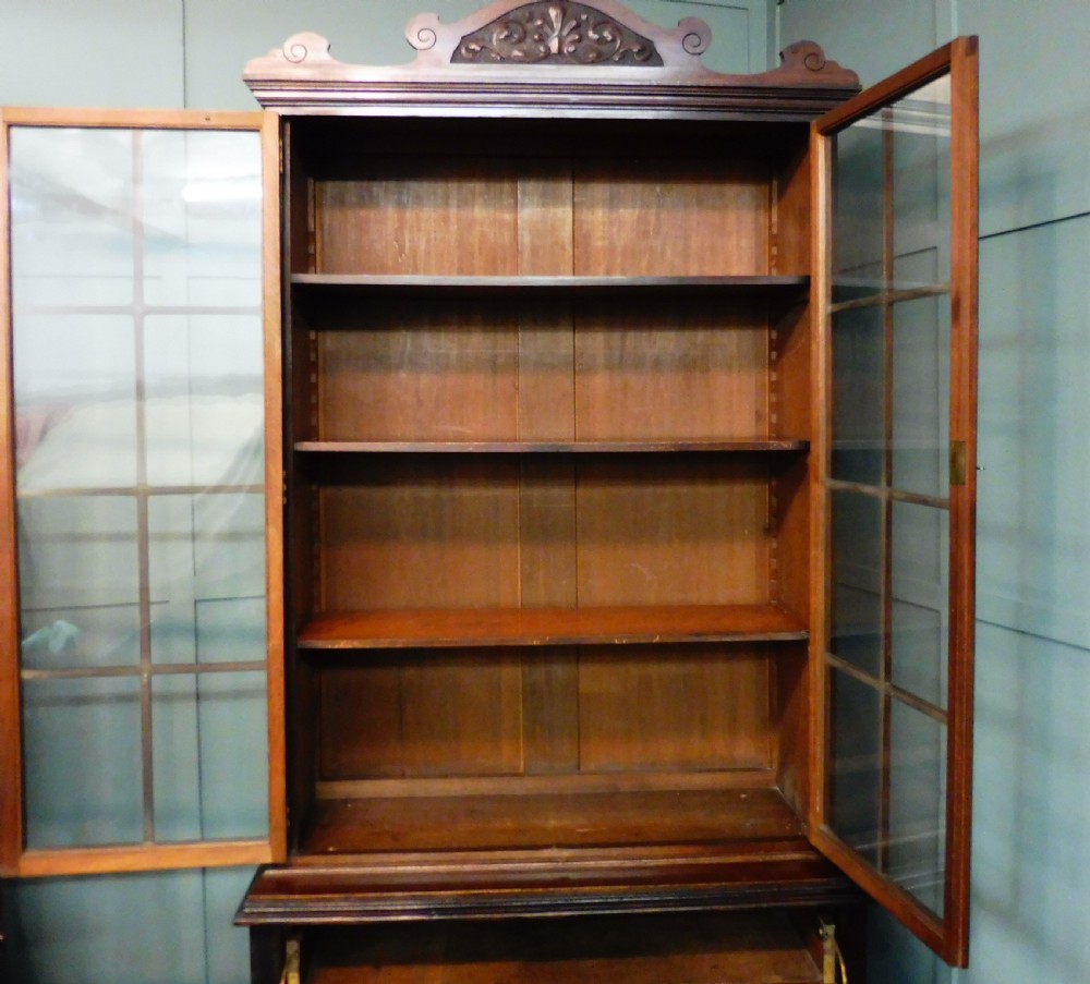 PAIR OF VICTORIAN WALNUT BOOKCASE View XIX