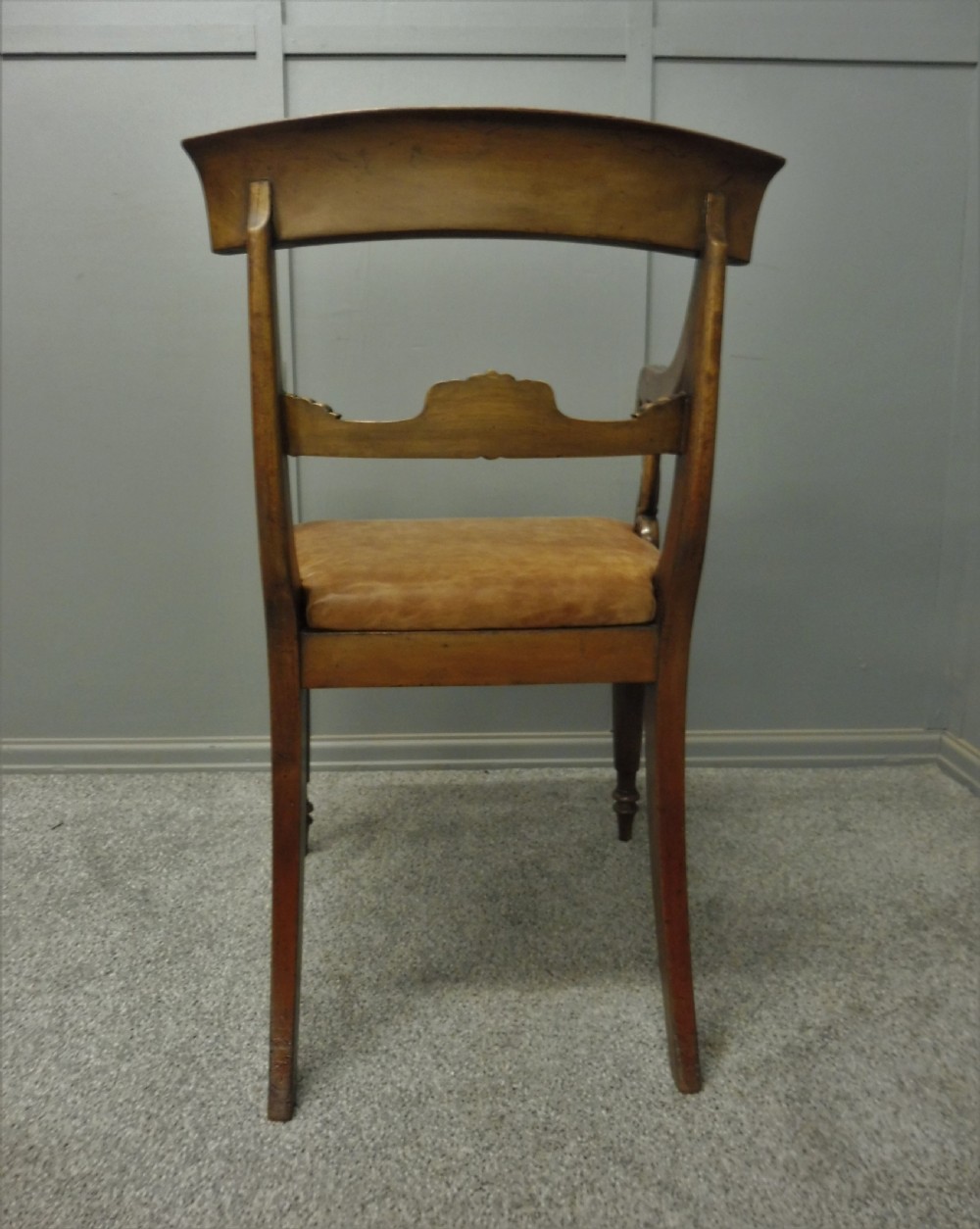 ANTIQUE MAHOGANY DESK OR LIBRARY CHAIR View V