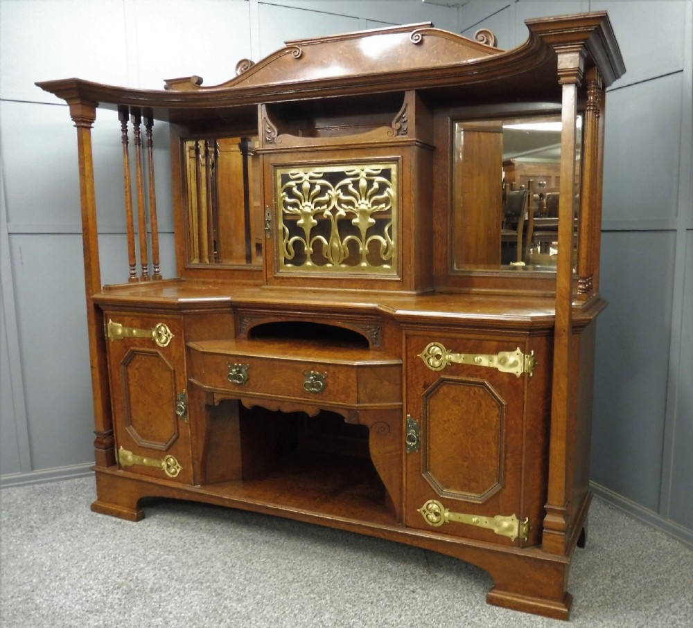 LARGE ARTS AND CRAFTS POLLARD OAK SIDEBOARD
