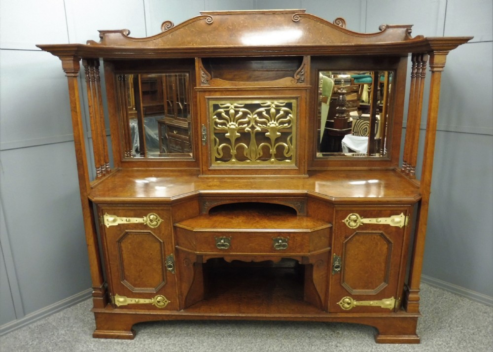 LARGE ARTS AND CRAFTS POLLARD OAK SIDEBOARD View V