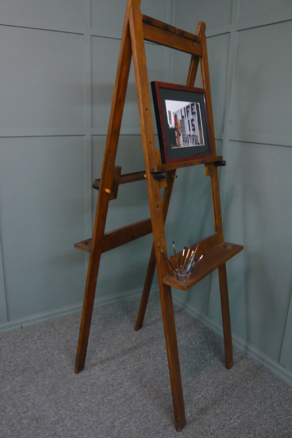 Artists Easel Double Sided Oak c1930