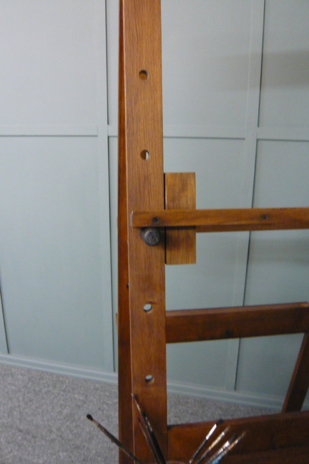 Artists Easel Double Sided Oak c1930 View IV