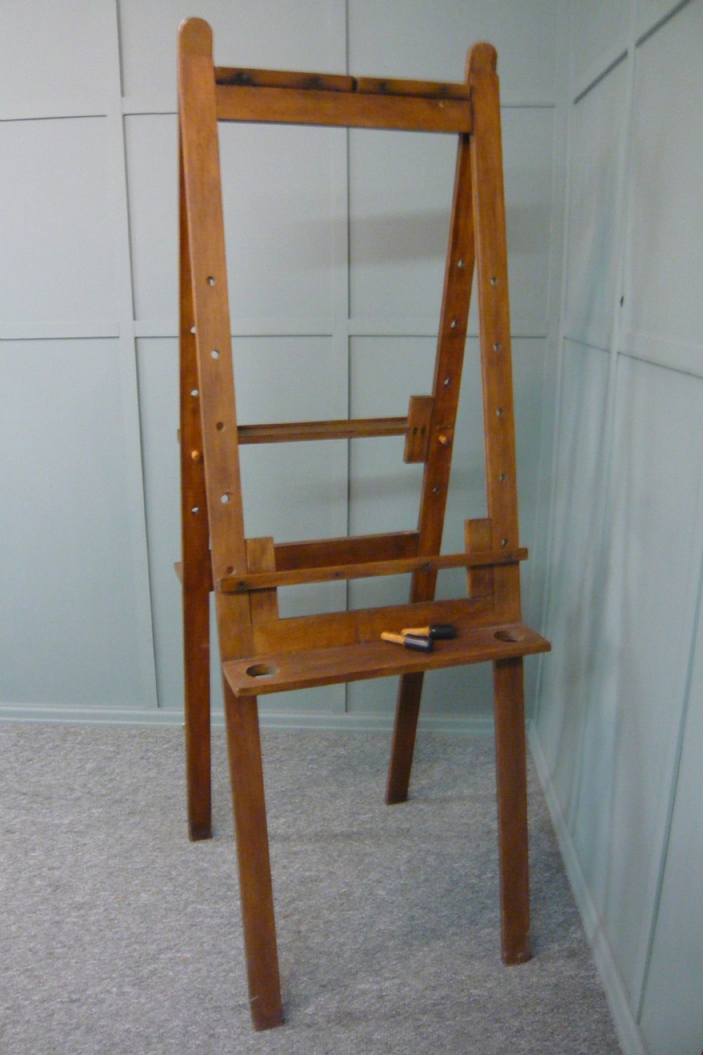 Artists Easel Double Sided Oak c1930 View V