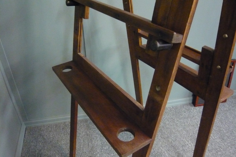 Artists Easel Double Sided Oak c1930 View VI