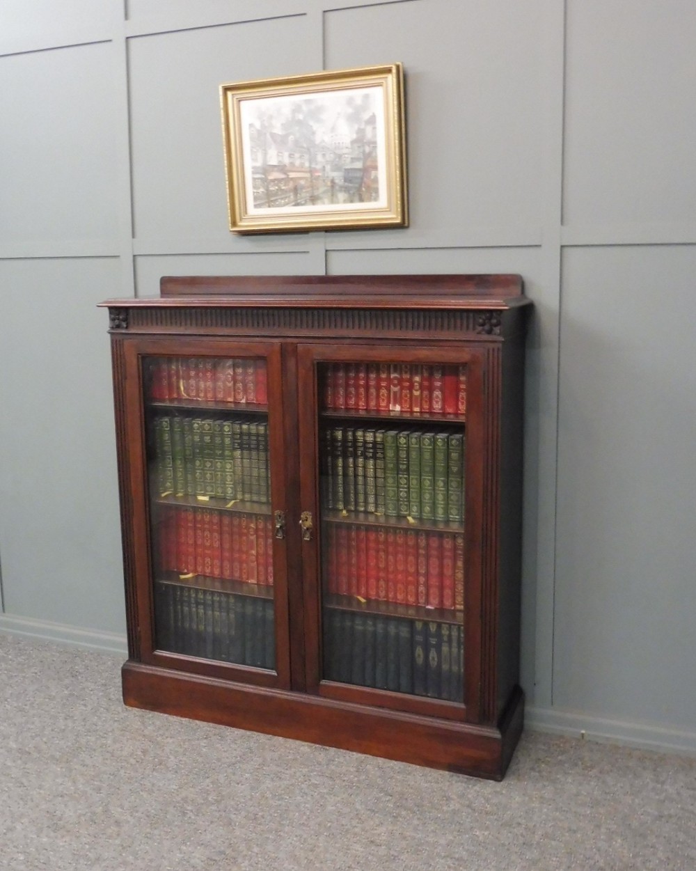 EDWARDIAN MAHOGANY BOOKCASE