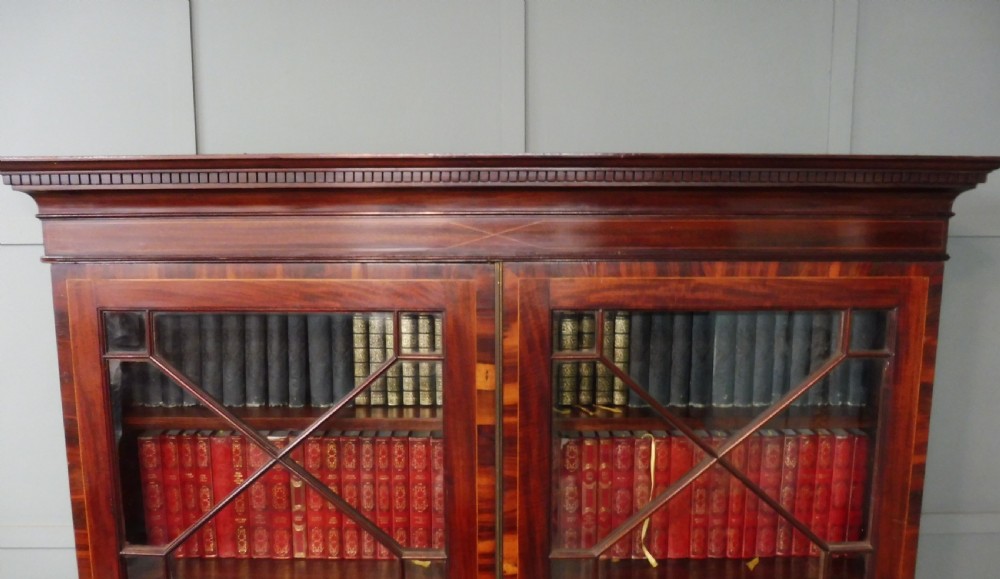 LATE 19TH CENTURY MAHOGANY INLAID BOOKCASE View III