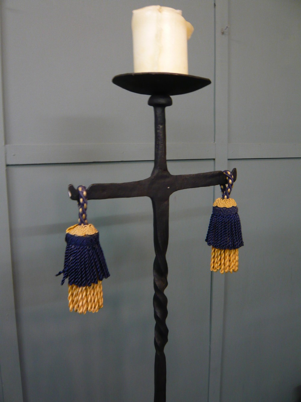 Floor standing 19th Century candle stick Pricket Stick Ecclesiastical Church Alter c1890 View III