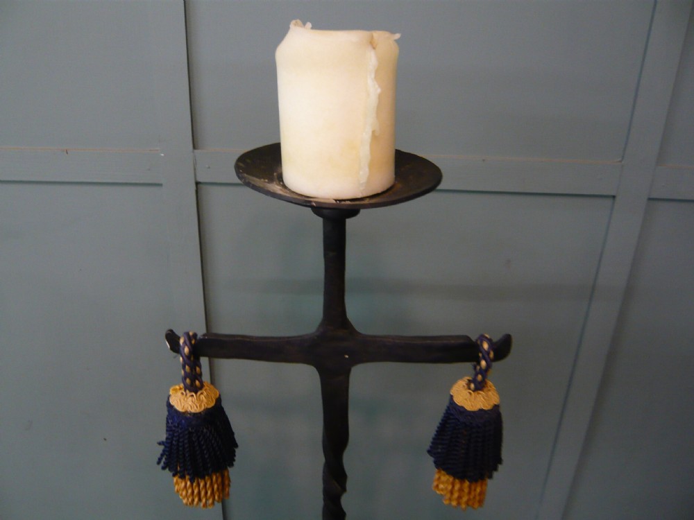 Floor standing 19th Century candle stick Pricket Stick Ecclesiastical Church Alter c1890 View IV