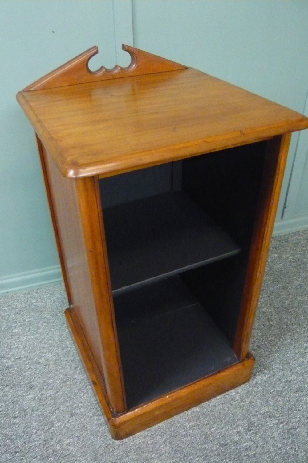 Victorian Mahogany open front Bedside Cabinet  View II