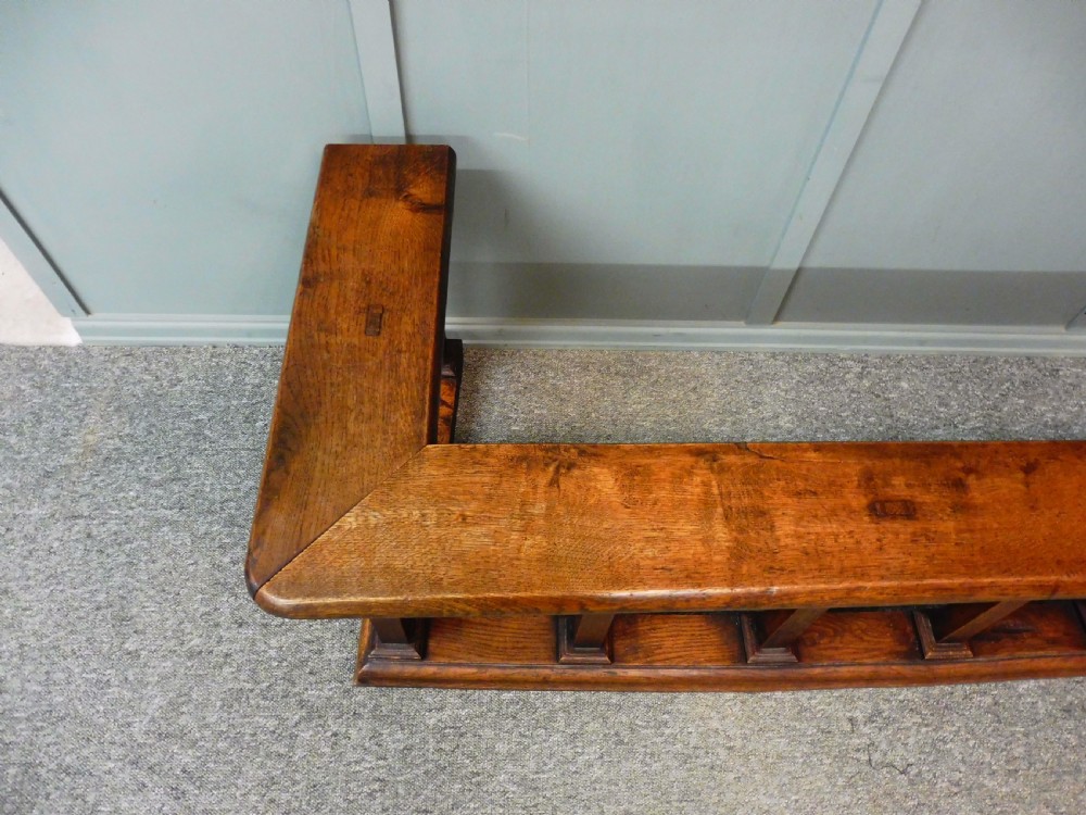 LARGE OAK ARTS AND CRAFTS CLUB FENDER View V