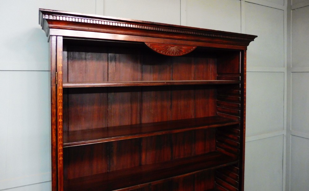 TALL MAHOGANY BOOKCASE View III