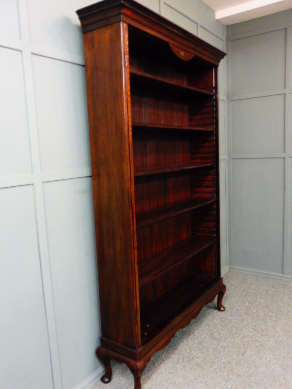 TALL MAHOGANY BOOKCASE View IX