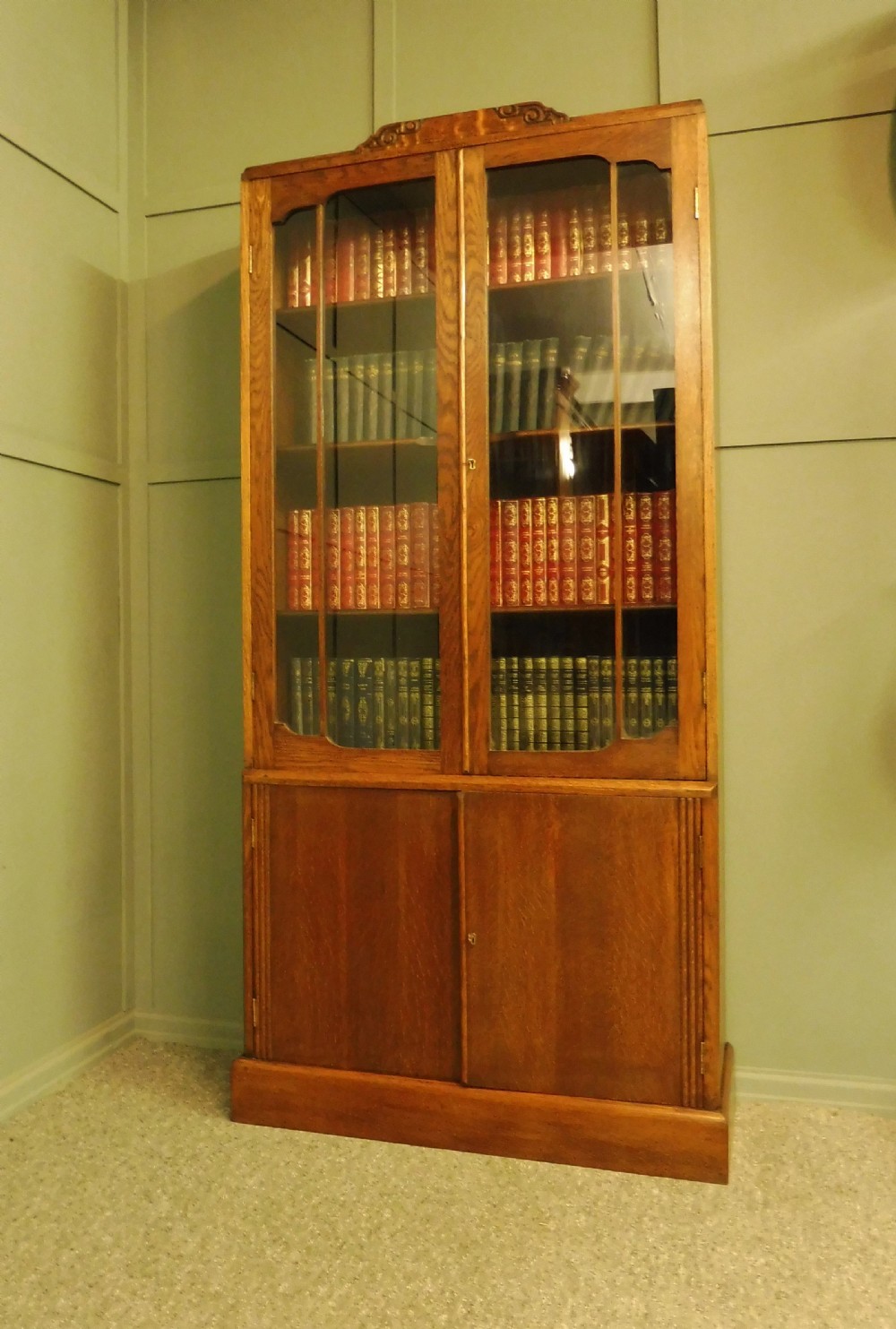 ART DECO OAK BOOKCASE