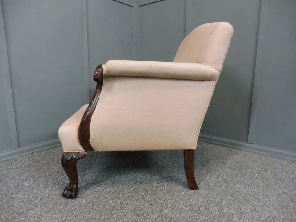 FINE EDWARDIAN MAHOGANY ARMCHAIR View VII
